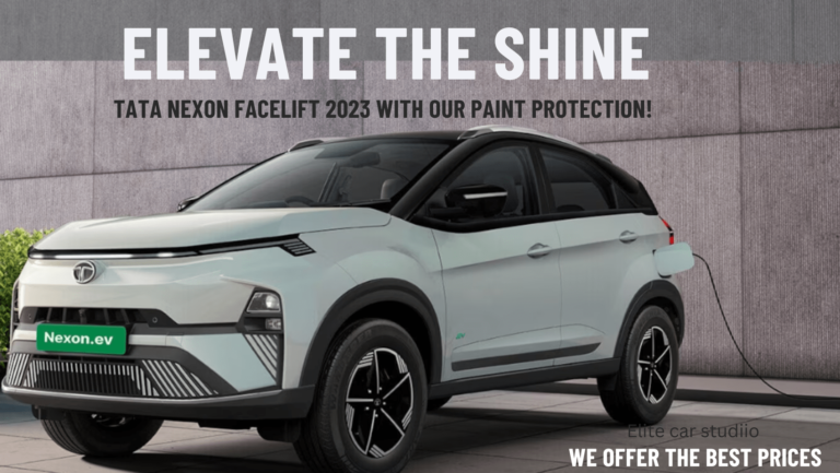 “Preserving Perfection: Elevate the Shine of your Tata Nexon Electric Facelift 2023 with our Paint Protection! 🚗✨ #TataNexon #Facelift2023 #PaintProtection”