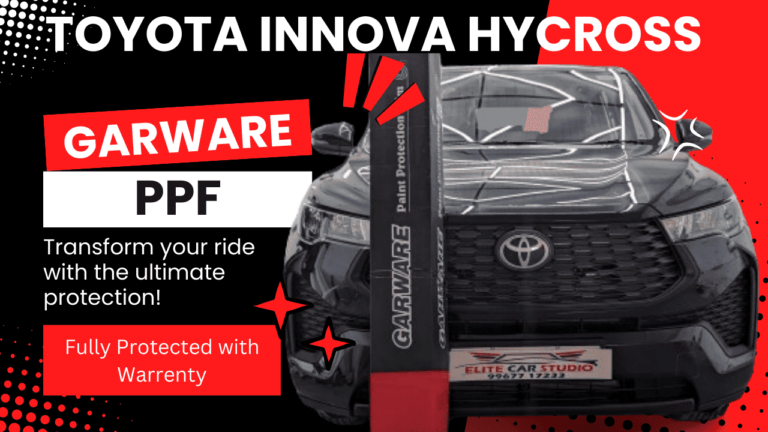 Toyota Innova Hycross is fully protected with PPF and enhanced with a ceramic coating|Garware PPF with Warrenty